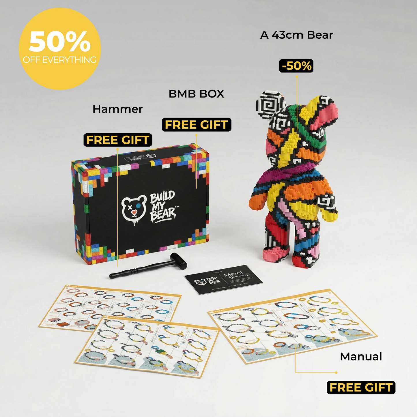 Build My Bear™ Giant Bear to Assemble (43cm)